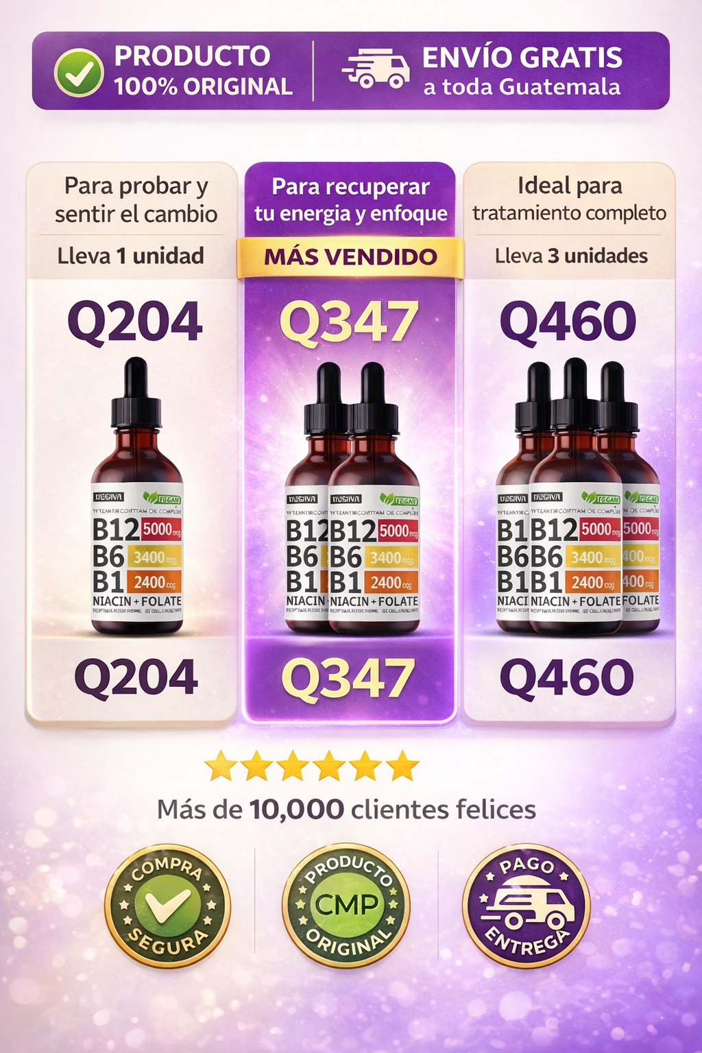 Nusava Vitamin B Complex™ | Fuerza, Resistencia y Bienestar Diario